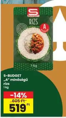 Interspar S-BUDGET „A” minőségű rizs ajánlat