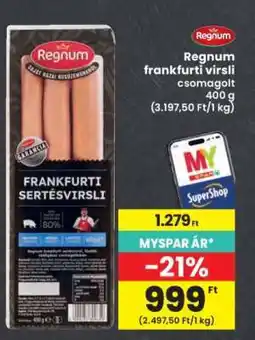 Interspar Regnum Frankfurti virsli ajánlat