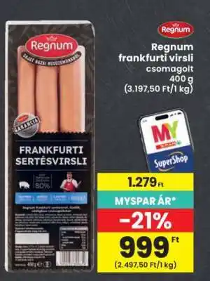 Interspar Regnum Frankfurti virsli ajánlat