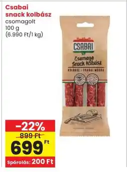 Interspar CSABAI SNACK KOLBÁSZ ajánlat