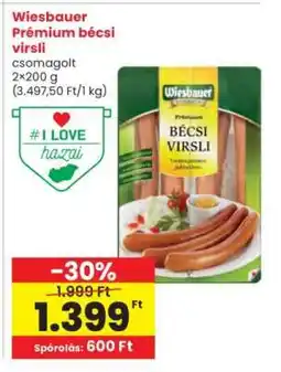 Interspar Wiesbauer Prémium bécsi virsli ajánlat