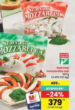 Interspar Szarvasi Mozzarella sajt ajánlat