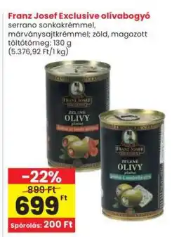 Interspar Franz Josef Exclusive olívabogyó ajánlat
