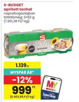 Interspar S-BUDGET aprított tonhal ajánlat