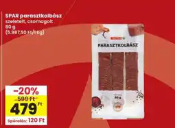 Interspar SPAR parasztkolbász ajánlat