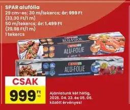 Interspar SPAR alufólia ajánlat