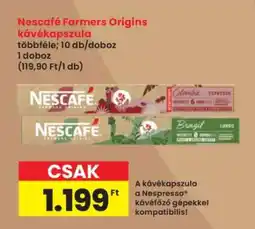 Interspar Nescafé Farmers Origins kávékapszula ajánlat