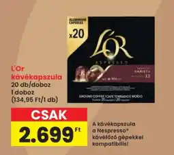 Interspar L'OR kávékapszula ajánlat