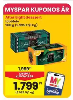 Interspar After Eight desszert ajánlat