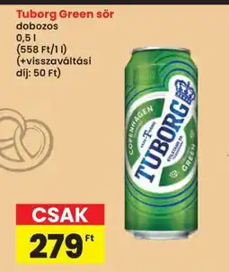 Interspar Tuborg Green sör ajánlat