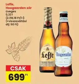 Interspar Leffe, Hoegaarden sör ajánlat