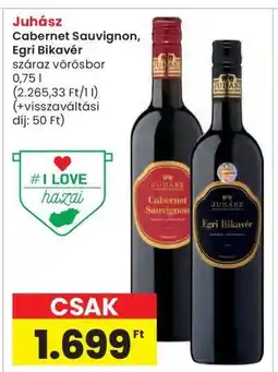 Interspar Juhász Cabernet Sauvignon, Egri Bikavér ajánlat