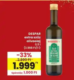 Interspar DESPAR extra szűz olívaolaj ajánlat