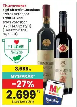 Interspar Thummerer Egri Bikavér Classicus ajánlat