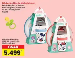 Interspar Mickey és Minnie étkészlet szett ajánlat