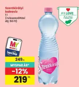 Interspar Szentkirályi babavíz ajánlat