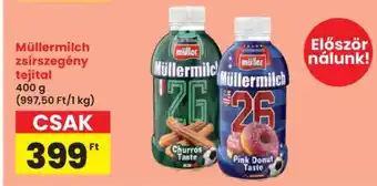 Interspar Müllermilch zsírszegény tejital ajánlat