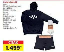 Interspar Umbro termék ajánlat