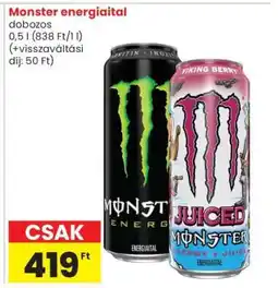 Spar Market MONSTER Energiaital ajánlat