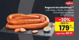 Spar Regnum lecsókolbász ajánlat
