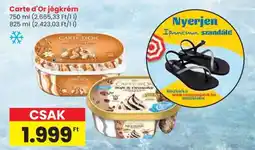 Spar CARTE D'OR Jégkrém ajánlat
