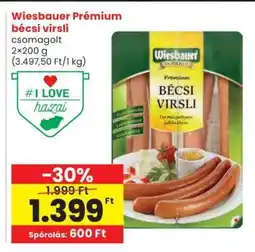 Spar Wiesbauer Prémium bécsi virsli ajánlat