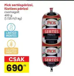 Spar Pick sertéspárizsi, füstízes párizsi ajánlat
