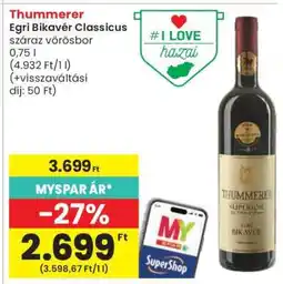 Spar Thummerer Egri Bikavér Classicus ajánlat