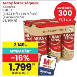 Spar Arany Ászok sörpack ajánlat