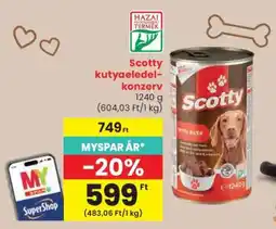 Spar Scotty kutyaeledel konzerv ajánlat