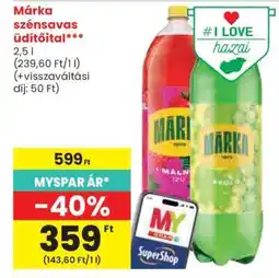 Spar Márka Szénsavas Üdítőital ajánlat
