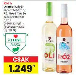 Spar Koch Oli Irsai Olivér és Róz Rosé Cuvée ajánlat