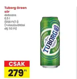 Spar Tuborg Green sör ajánlat