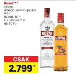 Spar Royal Vodka, Mangó-Maracuja Likőr ajánlat