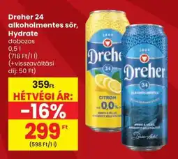 Spar Dreher 24 alkoholmentes sör, Hydrate ajánlat