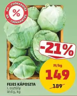 PENNY Fejes káposzta ajánlat
