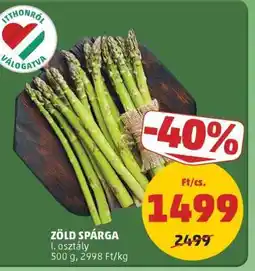 PENNY Zöld spárga ajánlat