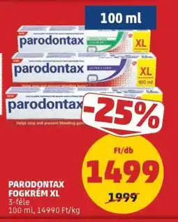 PENNY PARODONTAX FOGKRÉM XL ajánlat