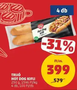 PENNY TRIJÓ HOT DOG KIFLI ajánlat
