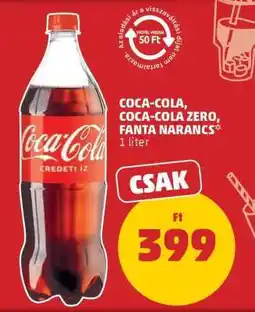 PENNY Coca Cola / Coca Cola Zero / Fanta narancs ajánlat