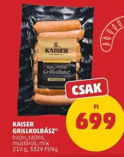 PENNY Kaiser grillkolbász ajánlat