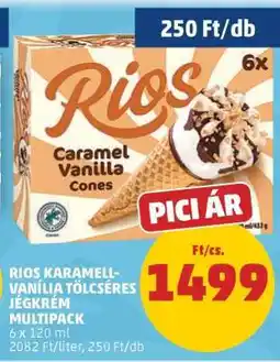 PENNY RIOS KARAMELL-VANÍLIA TÖLCSÉRES JÉGKRÉM MULTIPACK ajánlat