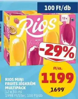 PENNY RIOS MINI-FRUITS JÉGKRÉM MULTIPACK ajánlat