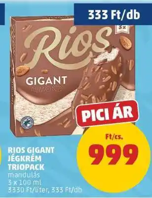 PENNY RIOS GIGANT JÉGKRÉM TRIOPACK ajánlat