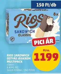 PENNY RIOS SANDWICH OSTYÁS JÉGKRÉM MULTIPACK ajánlat