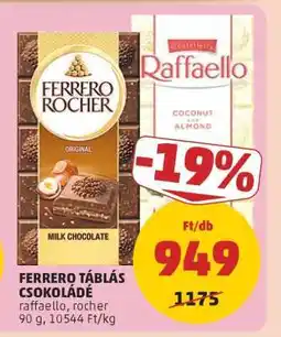 PENNY FERRERO TÁBLÁS CSOKOLÁDÉ ajánlat