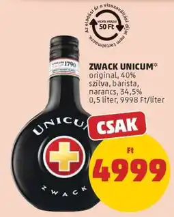 PENNY Zwack Unicum ajánlat
