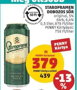 PENNY Staropramen dobozos sör ajánlat