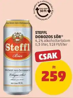 PENNY Steffl Dobozos Sör ajánlat