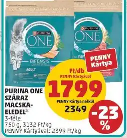 PENNY Purina ONE Száraz Macskaeledel ajánlat
